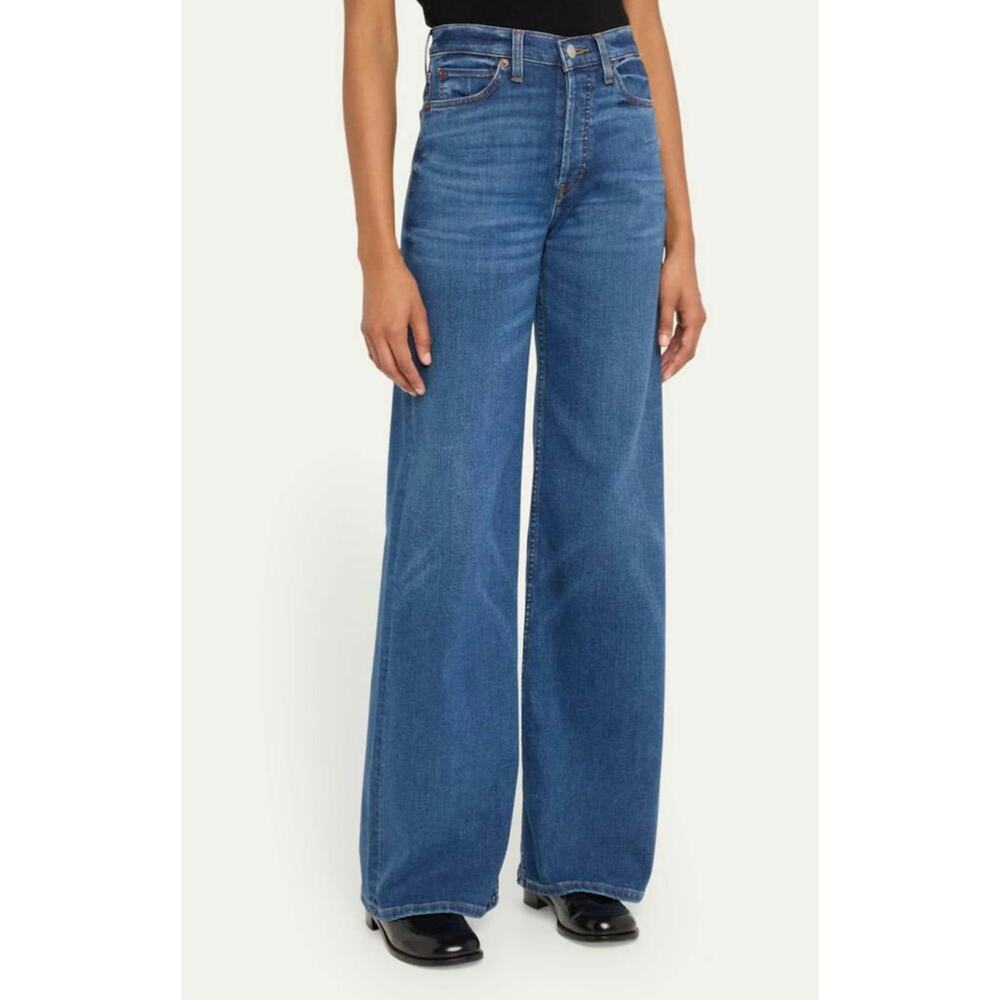 Re/done 70s ultra high rise wide leg jeans, size 27 - Picture 2 of 10